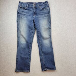 NYDJ Boyfriend Jeans Womens 10 Petite LiftXTuck Technology